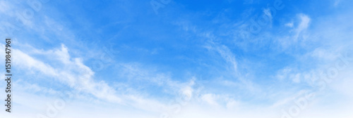 sky is blue and clear with  clouds