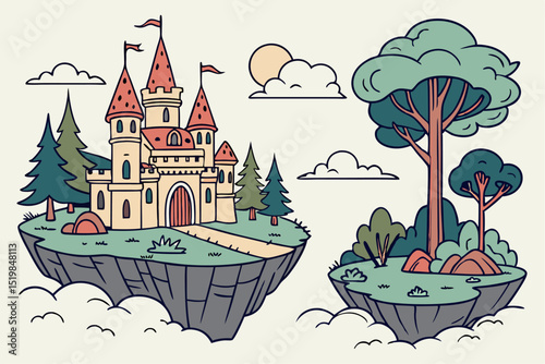 Magical Realms in Vector Form