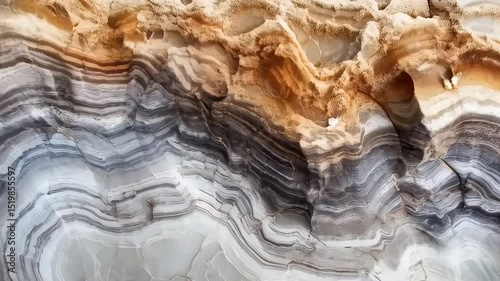 Wallpaper Mural Abstract onyx stone surface with intricate patterns and natural formations Torontodigital.ca