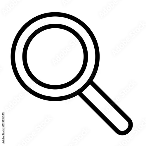 User interface magnifying glass icon