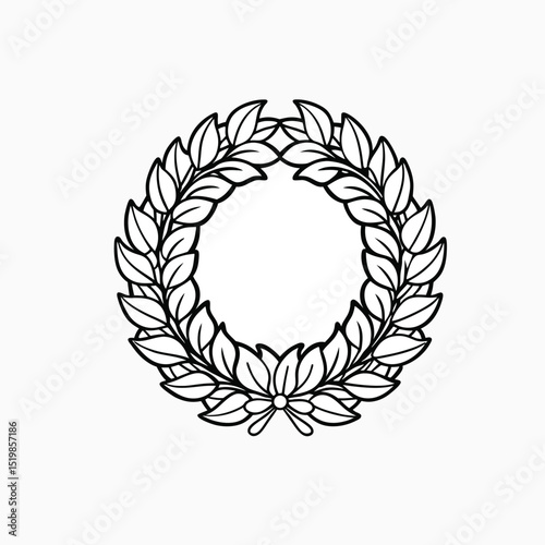 laurel wreath vector