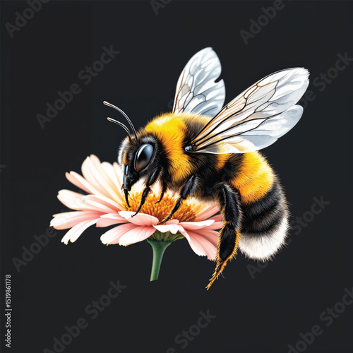 bumble bee vector illustration isolated