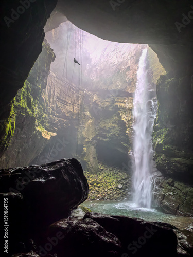 Tableau sur toile Natural basement of Popocatl in the Sierra de Veracruz, Mexico