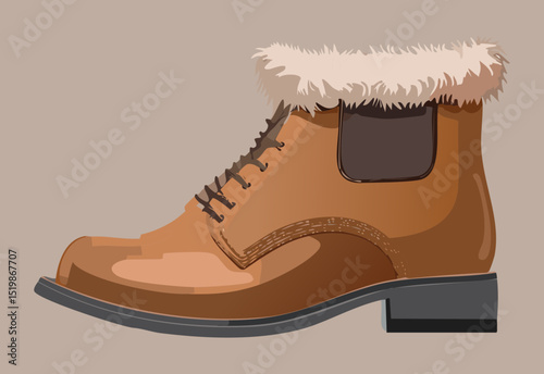  Cozy Brown Fur-Trimmed Lace-Up Boots