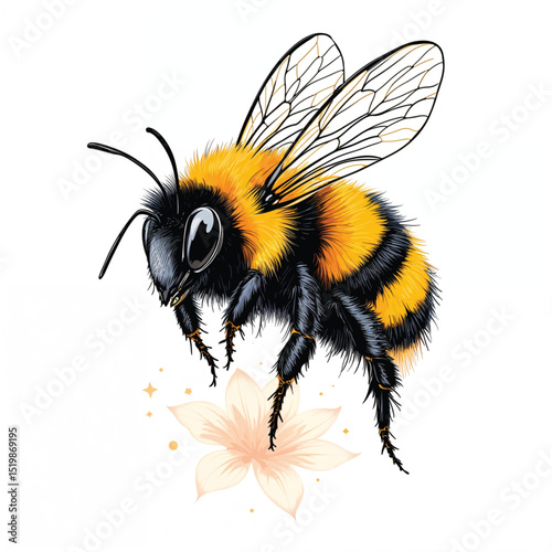 bumble bee vector illustration isolated
