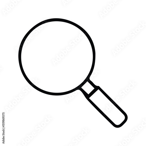 Magnifying Glass Icon. Magnifying Glass Illustration. Search Symbol. Zoom Symbol.