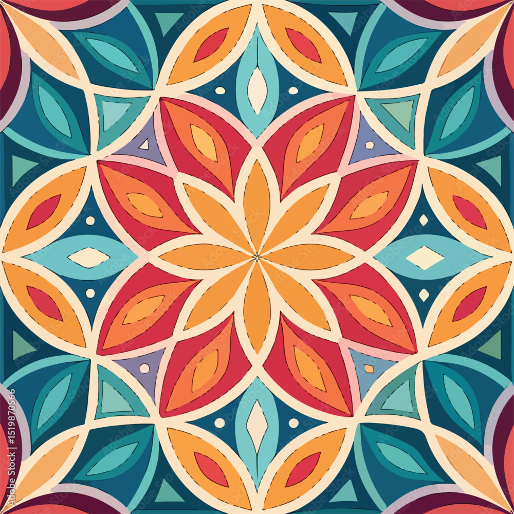 Fototapeta premium seamless floral background
