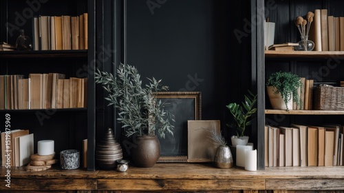 Minimalist Home Office Background With Greenery And Modern Decor For Online Meetings