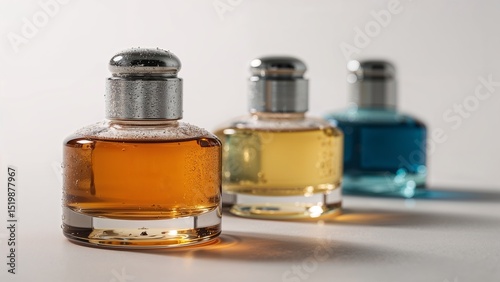 Liquid luxury three bottles shimmer