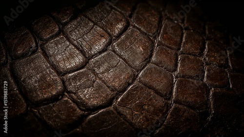 Dark reptile scales create textured pattern