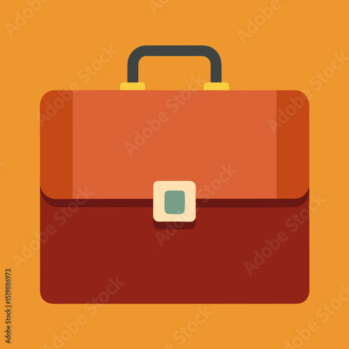 Briefcase icon in flat design