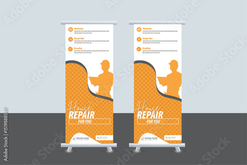 Home for sale real estate roll up banner design