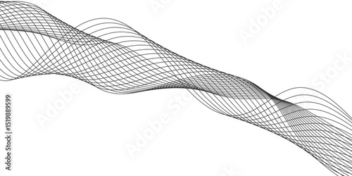Abstract white background with a glowing abstract waves. Abstract wave element for design. Digital frequency track equalizer, Futuristic background design. Long exposure, Light painting photography.