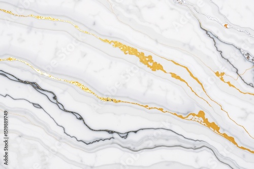 Elegant white marble texture with gold veins