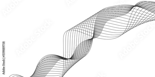 Abstract white background with a glowing abstract waves. Abstract wave element for design. Digital frequency track equalizer, Futuristic background design. Long exposure, Light painting photography.