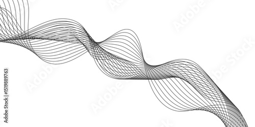Abstract white background with a glowing abstract waves. Abstract wave element for design. Digital frequency track equalizer, Futuristic background design. Long exposure, Light painting photography.