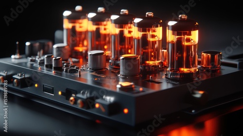 Vintage electronic device closeup