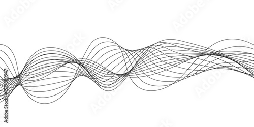 Abstract white background with a glowing abstract waves. Abstract wave element for design. Digital frequency track equalizer, Futuristic background design. Long exposure, Light painting photography.