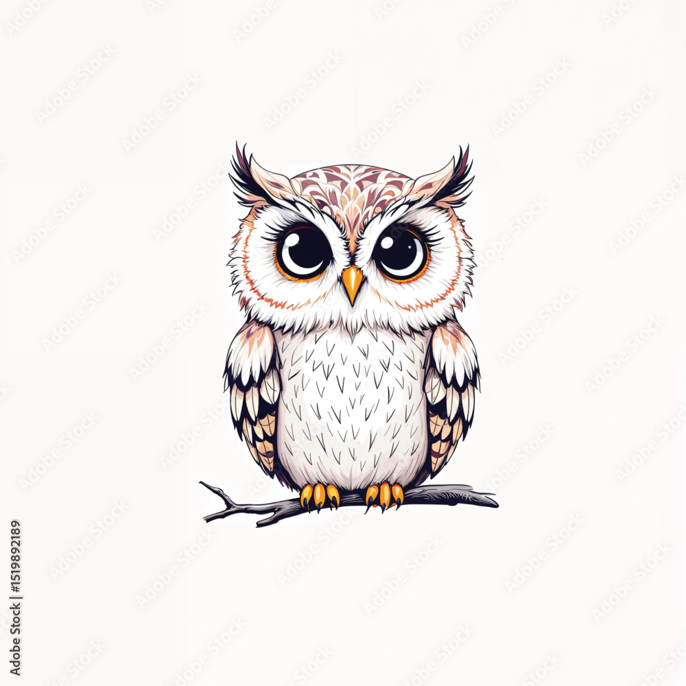 Obraz premium owl vector illustration isolated
