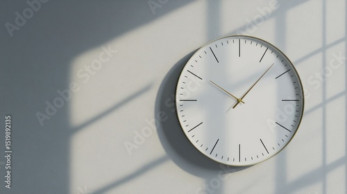 Wall clock interior scene