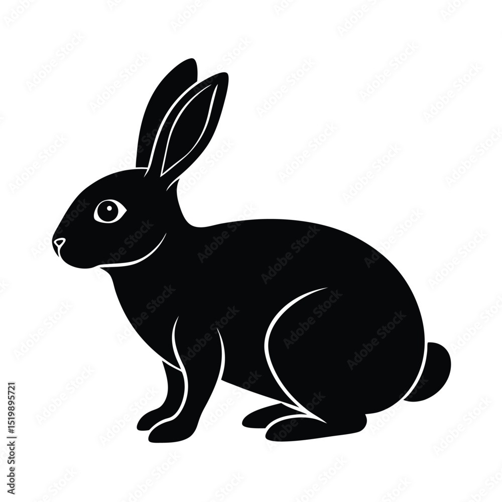 Obraz premium Bunny Vector Silhouette