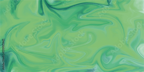 Green fluid art marbling paint textured background.Acrylic painting. Neon Liquid texture. illustration in the fluid art style.