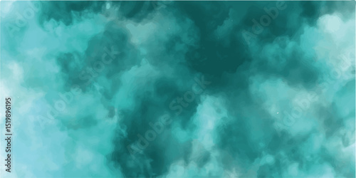 Abstract background of colorful liquid liner. Abstract texture of liquid acrylic.white and green sunny cloudscapes in soft watercolors background texture. creative vintage foggy stains graphic.