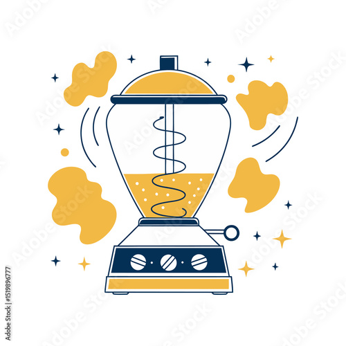Retro Blender Illustration