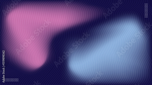Abstract  blue and pink fluid waves background illustration