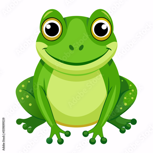 green frog cartoon