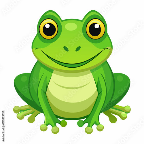 green frog cartoon