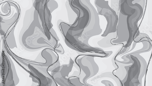 Gray Marble Texture Background with Abstract Swirls for Design and Decoration