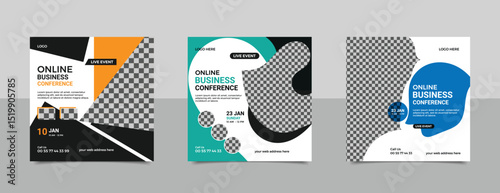 corporate business conference template design.