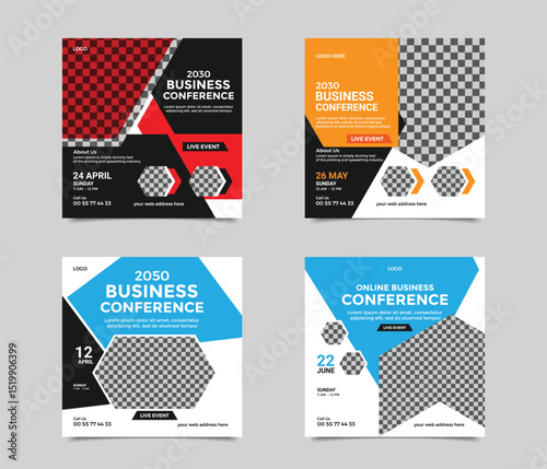 corporate business conference template design.