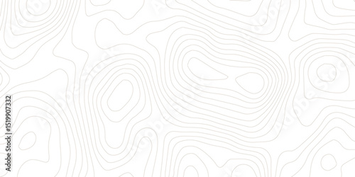 Abstract black and white topographic contours lines of mountains. Topography map art curve drawing. vector illustration. wave Line topography map contour background, background.