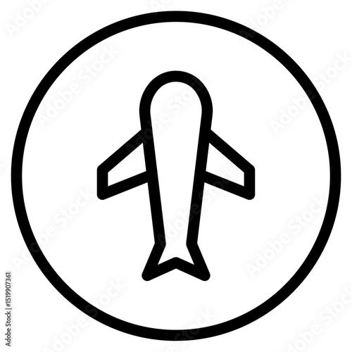 Airplane mode icon in vector illustration