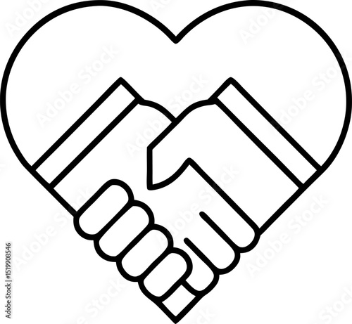 Business agreement handshake. handshake symbol isolated on transparent background, handshake PNG