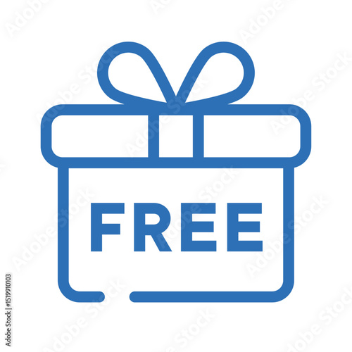 Free Trial Icon – Vector Line Symbol for Marketing, Subscription, or Gift Offers
