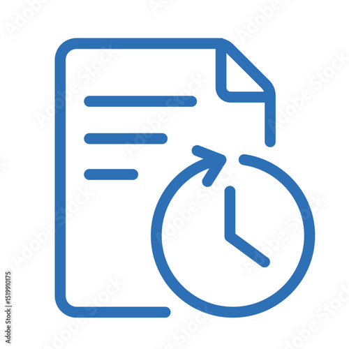 Auto Renewal Icon – Vector Line Symbol for Subscription Continuity and Plans