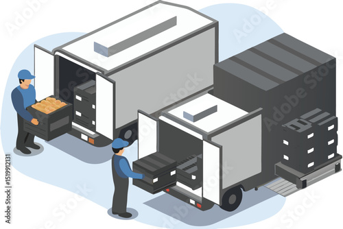 isometric-illustration-of-food-distribution-and-lo.eps