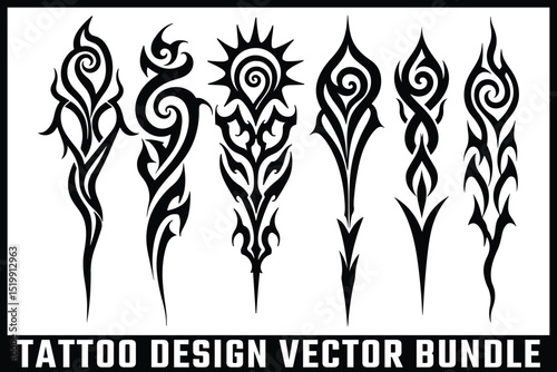  Tattoo Design Vector Bundle 