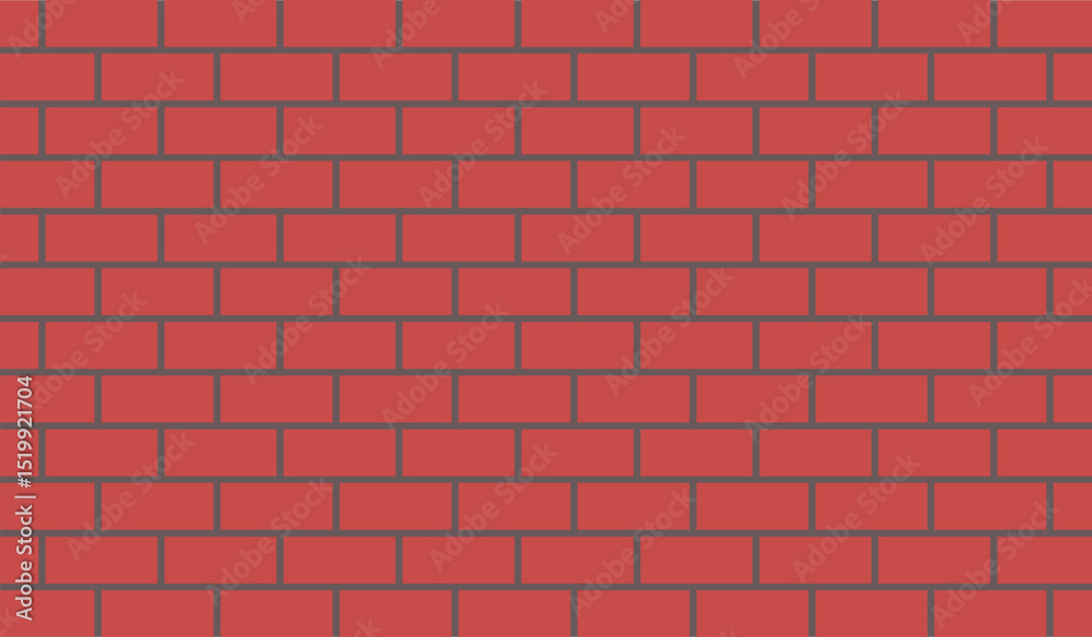 Fototapeta premium red bricks wall sign. building exterior. precisely rendered. construction symbol. surrounding wall. Home interior. House wall foundation bricklayer