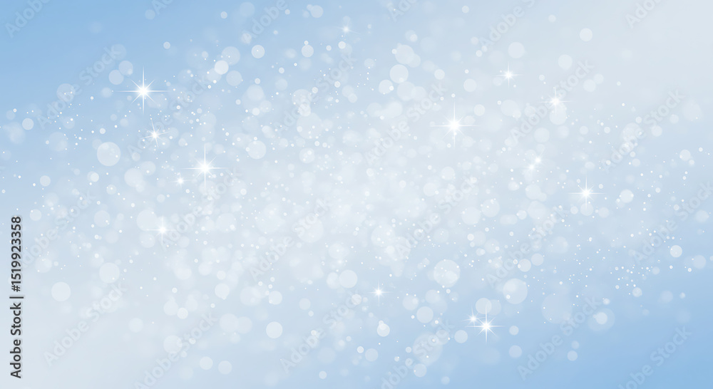 Fototapeta premium Soft Sparkling Dreamy Background Texture with Light Blue Gradient and Gentle Glow