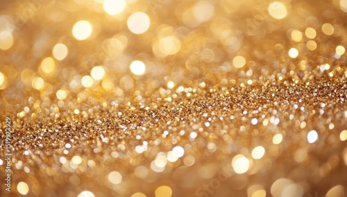 Golden glitter bokeh background