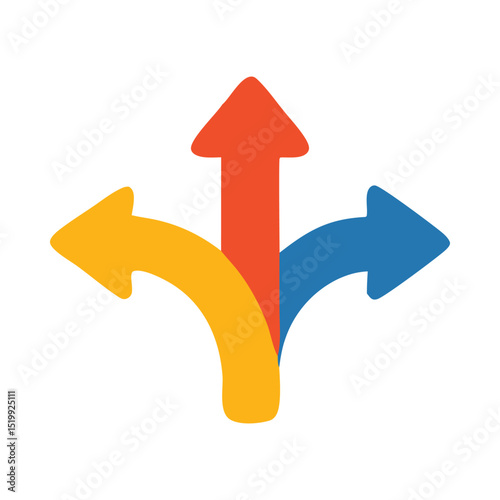 Diversification strategy icon, representing a financial concept. Suitable for presentations, infographics, websites, and educational materials related to finance and investment.