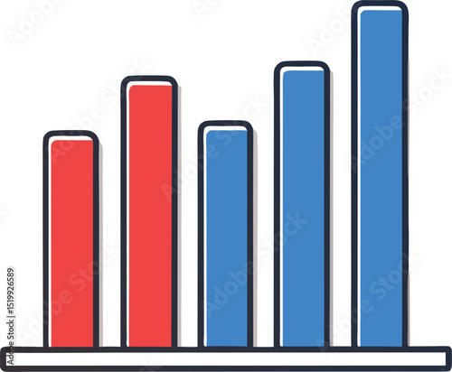 Visualizing Growth A Bar Chart Showing Increasing Trends and Data