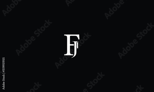FJ, F J, abstract, letters, logo, monogram, style, symbols, ambitions, icons, 
