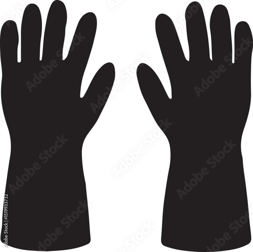  gloves isolated on white