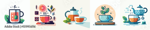 Vector of a cup of a tea
