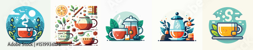 Vector of a cup of a tea